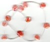1 10x12mm Cherry Quartz Faceted Oval Drop
